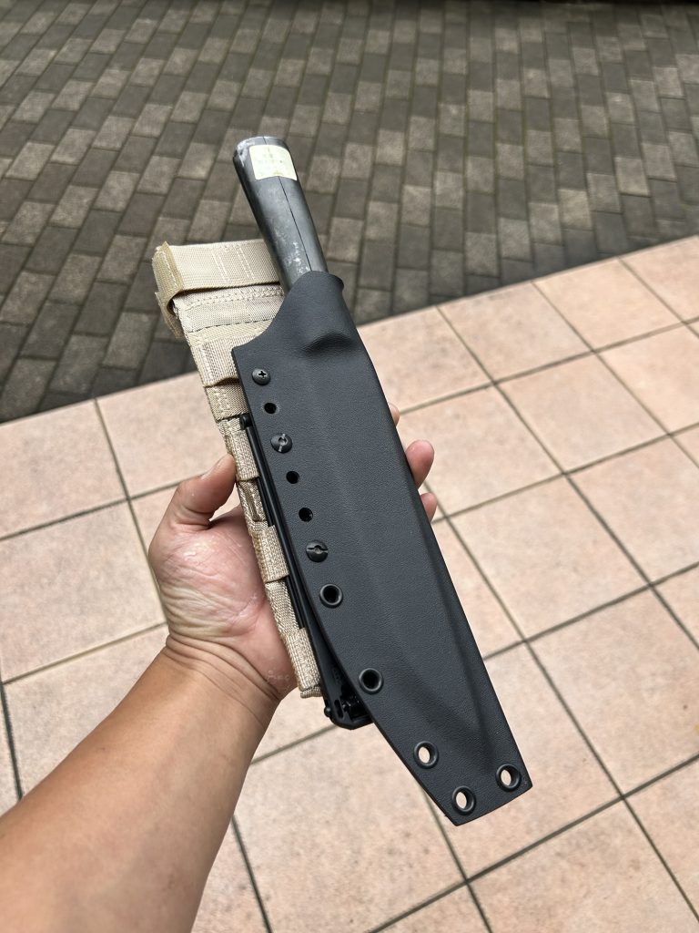 フクロナガサ用Kydexシース全景